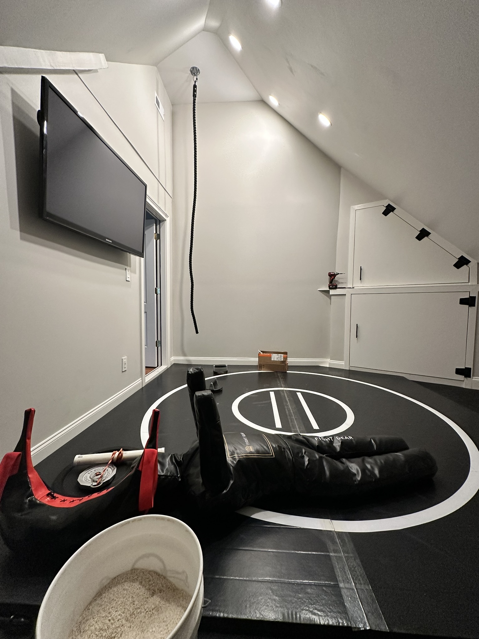 Unfinished Attic to Wrestling Room - Image 2